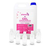 Gel de manos hidroalcohólico Higienizante. Garrafa de 5L + (x5) botes 50ml rellenables. SUPER PACK Gel HIGIENIZANTE de manos antibacterias de secado instantáneo.