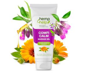Gel de Masaje Comfy Calm 100% Natural con Extractos de Consuelda y Caléndula - Alivio Rápido para Dolor Articular, Artritis y Fracturas - Cura y Calma la Piel 200ml