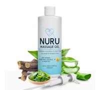Gel de Masaje Nuru 250 ml | Formulado con Alga Marina, Té Verde, Extracto de Regaliz, Vitamina B5 y Aloe Vera Orgánica | A base de agua | Sin Parabenos ni Glicerina
