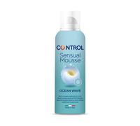 Control Gel Sensual Mousse Ocean Wave - Mousse de Masaje Corporal con Efecto Chispeante y Aroma a Sales Marinas - 125 ml - Compatible con Preservativo - Hipoalergénico