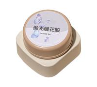 Gel de modelado 3D para uñas | Gel de dureza antiadherente para modelado a mano, pegamento de gel no adhesivo sin limpiar para manicura modelado de piedras preciosas, decoración de uñas para mujeres y