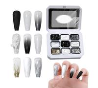 Gel De Pintura Para Uñas,Arte de 9 Cuadrículas con Larga Duración | Paleta de Pintura con Gel para Construir - Para Principiantes Y Profesionales, Casa, Bodas, Y Viajes