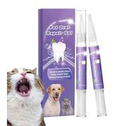 Gel de reparación de mascotas Petdentify Pet Repair Gel | Dog Orals Repairs Gels | Pets Orals Repairs Gels for Dogs | Pets Teeth Repaiir Ornament | 2pcs Dog Tooth Ornament | Supplies for Farm
