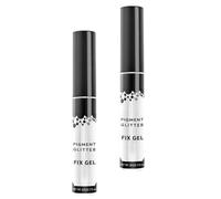 Gel de Sombra de Ojos 2 Piezas de Pegamento Adhesivo para Base | Polvo Brillo, Uso Cosmético, Material de Pegamento, Formato Portátil, para Amigas