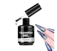 Gel De Transferencia De Uñas - 15ml Adhesivo De Fuerte Adherencia Para Pegatinas, Gel De Papel Foil | Pegamento Profesional Para Principiantes Mujeres Salón Hogar DIY Manicura Belleza