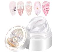 Gel de uñas 3D | Accesorios de manicura no adherentes - Gel de uñas resistente a la estructura - Para profesionales, amantes de la belleza, estudiantes, niñas, mujeres, esposas, madres, novias