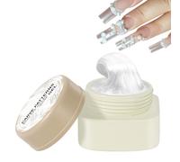 Gel de uñas 3D - Gel sólido no pegajoso, pasta dura para escultura | Crema de uñas blanca de secado rápido, solución de modelado de 5 g para manicura profesional