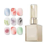 Gel de uñas con flores UV - Sello polaco de base artística de 15 ml | Estilo de color de agua de larga duración, rutina de belleza de oficina de viajes escolares, esmalte ideal para uso doméstico y