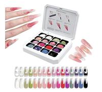 Gel De Uñas Con Toques | Liner pulidor sin lavado con degradado con 16 colores | Gel Pintura De Degradado,Viajes, Interior, Dormitorio, Escritorio, Hogar, Casa, Chicas, Mujeres, Femenino,