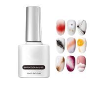 Gel De Uñas Efecto Mármol,Herramientas De Manicura Mármol Transparente De 10ml | Esmalte Gel de Uñas con Luz UV - para Salón Hogar Viaje Boda Novia Arreglo Fiesta Verano Vacaciones Diario