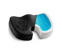Gel Enhanced Seat Cushion - Non-Slip Orthopedic Gel & Memory Foam Coccyx Cushion for Tailbone Pain - Office Chair Car Seat Cushion - Sciatica & Back P