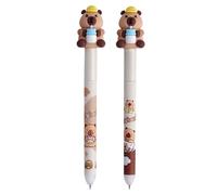 Gel Erasable Pens, 2-Piece Writing Set, Ergonomic Comfortable Grip, Smooth Ink Stationery with Quick Erase Feature for Boys Girls Teens Adults School Office Drawing Scrapbook Notebook Diary Supplies