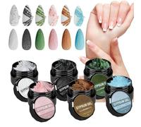 Gel Escultura Uñas - Textura 3D Sin Limpieza Para Nail arť | Pintura Manual Y Decoración Manicura DIY | Medio Artístico Flexible Tridimensional Para Salón, Principiantes, Familia, Actividades Creativa