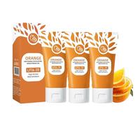 Gel exfoliante de enzimas hidratantes de color naranja, exfoliante facial naranja, eliminación de piel muerta, limpiador de poros facial, refina la complejidad de la piel y evita manchas