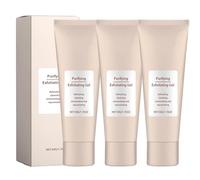 Gel exfoliante limpiador, exfoliante facial, gel exfoliante suave para todos los tipos de piel, limpieza profunda, hidratante con fórmula suave, revelar belleza natural (3 unidades)