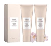 Gel exfoliante limpiador, exfoliante facial, gel exfoliante suave para todos los tipos de piel, limpieza profunda, hidratante con fórmula suave, revelar belleza natural (2 unidades)