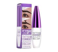 Gel exfoliante para cejas, resistente al agua y duradero, hasta 3 días, tinte natural para cejas completas, efecto sin manchas, ideal para deportes, natación y uso diario, color marrón oscuro, 10 ml