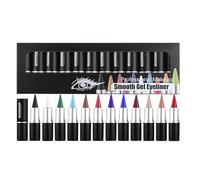 Gel Eye Liner Waterproof, Long Wear Gel Eye Liner, Waterproof Smudge Proof Eye Liner, Natural Cream Eye Liner, 12 X Gel Eye Liner Set, Versatile Eye Liner And Eyeshadow, Smooth Application Gel Liner,