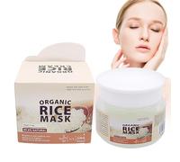 Gel facial de arroz, Mascarilla hidratante para la piel facial no pegajosa sin enjuague, Productos de belleza para viajes, hogar, viajes de negocios, dormitorios, vacaciones Skuda