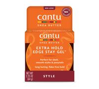 Gel fijador Cantu Extra Hold Edge Stay con manteca de karit?, 2.25 oz (el empaque puede variar)