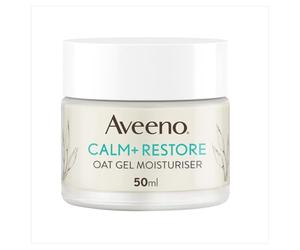 Gel hidratante de avena 50 ml. Aveeno Face Calm + Restore. El embalaje puede variar.