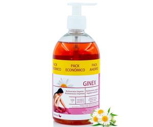 Gel íntimo Ginex con aloe y manzanilla, 500 ml, DietMed | Higiene íntima femenina - Aloe vera - Manzanilla y malva - Piel sensible - Jabón líquido
