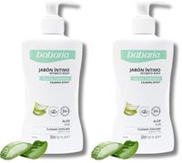 Gel íntimo mujer 500ml - Babaria - Hidratante vaginal con Aloe Vera y Ácido Láctico | Limpieza suave y pH neutro para higiene íntima diaria (Paquete de 2)