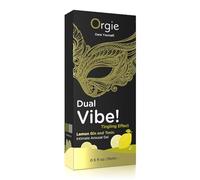 Gel Íntimo Vibrador con Sabor a Gin Tonic de Limón - Dual Vibe Kissable | Efecto Vibrante Nivel 5, Estimulante Oral y para Parejas | 15ml | Lubricante Besable con Aloe Vera y Plantas Amazónicas
