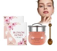 Gel Labial Nocturno De Sakura - 2 Unidades | Mascarilla Hidratante Y Reparadora Para Labios Secos Y Agrietados | Reduce Líneas Y Grietas | Exfoliante Suave Con Extracto De Cereza