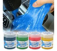 Gel Limpiador Coches 4 Unidades, Limpiador Salpicadero Coche, Productos Limpieza Coches Universal para PC, Tablets y Salpicaderos de Auto
