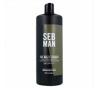 Gel limpiador - SEB MAN - El Multi-Tasker - 1000ML - Perfume de bergamota y pimienta rosa - Todos los tipos de cabello