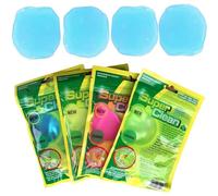 Gel Limpieza para Teclado 4 Piezas, Gels Limpiador de Polvo para Interior Coche, Limpieza Coche para Interiores,Teclado,Ordenador, Slime Limpiador Teclado Universal Polvo, Car Cleaning Gel (Azul)