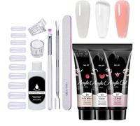 Gel Manicure Nails Kit, Portable Uv Lamp Gel Manicure, Poly Full Set, Quick Curing Light, Complete Nail Extension Accessories, Ideal for Home and Professional Salon Use