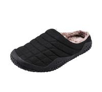 Gel Max - Zapatillas para hombre y mujer de invierno de gran tamaño, monocolor, grueso, cálido, de algodón, para interior y exterior, antideslizantes, suaves, para el hogar, cálidas, modernas, para