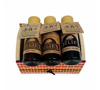 Gel miniatura, champú y bodymilk de 30 ml con baúl de colores para regalar