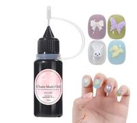 Gel Moldeador Para Uñas | Pegamento para Moldear Joyas 10ML,Gel Para Uñas 3D Transparente No Pegajoso - Para Principiantes y Salones Aplicación de Extensiones Manicura Decoración con Gemas