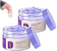 Gel Morado para Articulaciones con Extracto de Cúrcuma, Alivio del Dolor Articular, Gel de Masaje Morado Calmante, Alivia eficazmente el dolor en rodillas, manos, cuello, zona lumbar y pies