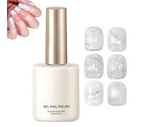 Gel Nail - 15ml, Long-Lasting Finish, Pearl White Gel | Soak-Off UV LED For Women, Girls, DIY Lovers, Home Or Salon Manicure, Pedicure, Creative, Elegant Shimmer Design