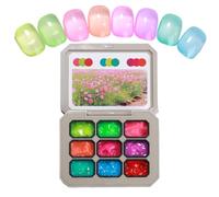 Gel Nail Polish, Beginner Painting Kit, 2.63in Sculpting Art Glue, Vibrant Long Lasting Colors, Smooth Easy Application for Women, Salon, Travel, Family, Home, Colleagues, Beginners Use