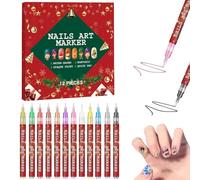 Gel Nail Polish Pen - Quick Dry and Smudge Proof Gel Nail, Marker for Professionals, Everyday Manicure Durable Pigment for Smooth Application, Portable and Easy to Use, Double Color