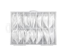 Gel Nail Tips, Manicure Extension Forms, Acrylic Sculpting Guides, Clear Nail Accessory, Easy to Use Feature, Home Salon Studio Everyday Wear, Beginners Professionals Kit, Assorted