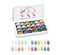 Gel Paint for Nails Art 24-Grid No Wipe UV/LED Curing Drawing Art | Pat Painting Gel for Home Salon Beauty Manicure Personal Carnival Daily Wedding