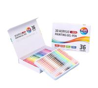 Gel Paint Pens, Retractable Drawing Markers, Coloring Tools with 1,0 mm Tip, Pen Set for Smooth Writing Flow, Art Craft Supplies, Gel Pens for Home School Crafting Sketching Journaling Writing Drawing