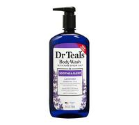 Gel para baño Soothe & Sleep de Dr Teal con sales Epsom, lavanda, 710 ml