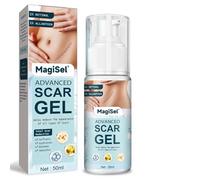 Gel para Cicatrices 50ml, Cuidado suave para la piel del cuerpo, Ayuda a Reducir la Apariencia de Cicatrices de Acné, Quirúrgicas o por Heridas, Gel reparador hidratante y humectante para la piel