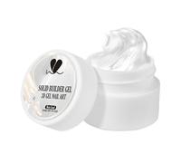 Gel para esculpir uñas 3D Solid Builder - Gel moldeador de manicura UV no pegajoso de 5 ml | Textura satinada nacarada blanca para decoración de uñas, diseño de extensión, uso para principiantes en el