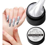 Gel para Esculpir Uñas - Perla Gel 3D para Decoración de Uñas - Modelado de Escultura de Flores para Extensión,Pegamento para Escultura Flor Tallado y Modelado
