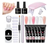 Gel para Extensión de Uñas,herramientas de diseño de manicura extra fuertes de 6 colores - gel adhesivo para extensión de uñas | Para adultos, profesionales, entusiastas, mujeres, novia, chicas