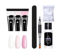Gel para la Extensión de Uñas | Juego fortalecedor en gel para manicura,Kit Extensión Uñas Principiantes | Para chicas, principiantes, mujeres, el hogar, salón, belleza y vacaciones, y bodas...