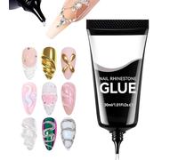 Gel Para Las Uñas,30 ml De Pegamento Para El Modelado De Decoración Con Strass,Gel de Modelado para Uñas | Para Mujeres Y Niñas Aplicación De Patrones De Tallado Para Manicura